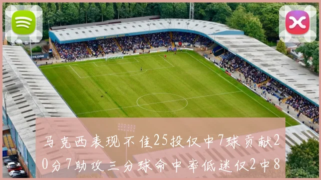 马克西表现不佳25投仅中7球贡献20分7助攻三分球命中率低迷仅2中8